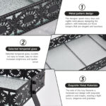 Bathroom Countertop Organizer, 2 Tier Wood Bead Vanity Organizer Tray for Bathroom Cosmetic Skincare Perfume Kitchen Coffee Station Organization(Black,Classic) - 图片 7